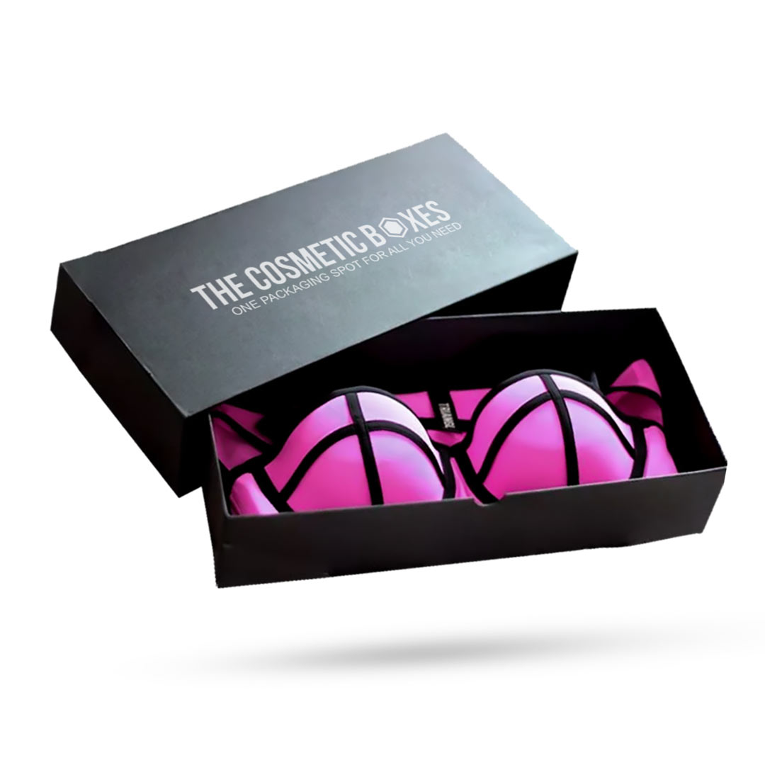 Custom bra packaging box manufacturer with clear lid for Undergarments box